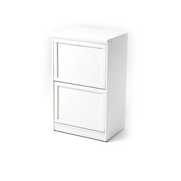 Biela skladacia žehliaca doska z bukového dreva so zásuvkami Arredamenti Italia Stiromobile-image-1