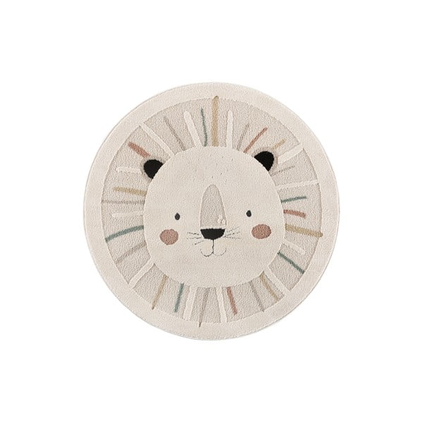 Krémovobiely detský koberec ø120 cm Clown – Universal