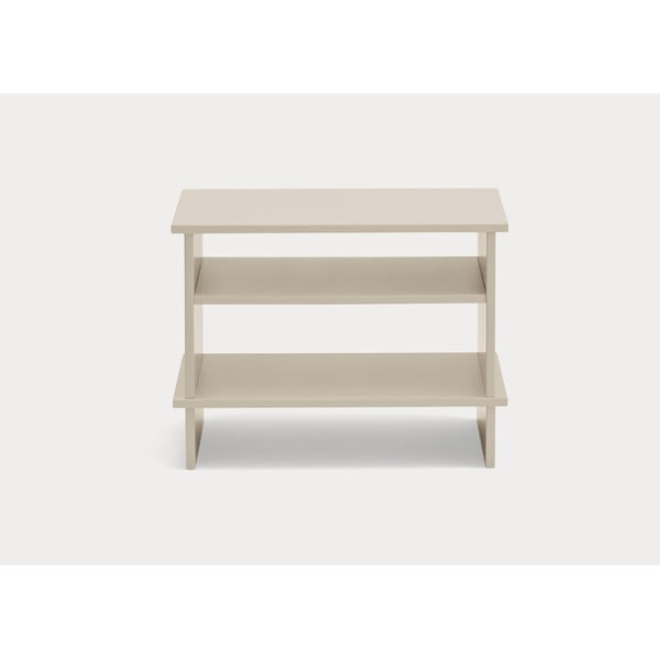 Krémovobiely nočný stolík s poličkami Inari – Teulat-image-3