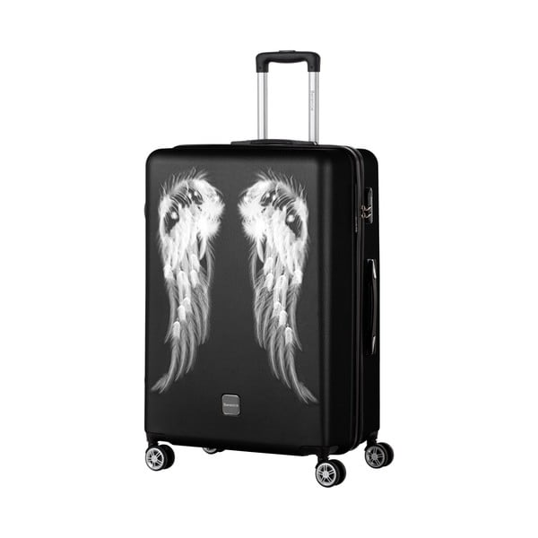 Čierny cestovný kufor Berenice Wings, 107 l