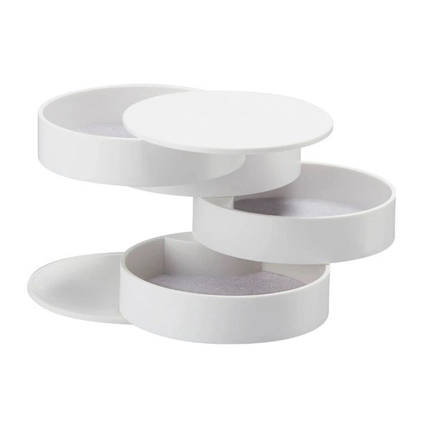 Biela poschodová šperkovnica YAMAZAKI Tower