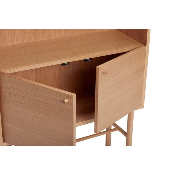 Knižnica z dubového dreva 80x150 cm Archive - Hübsch-image-2