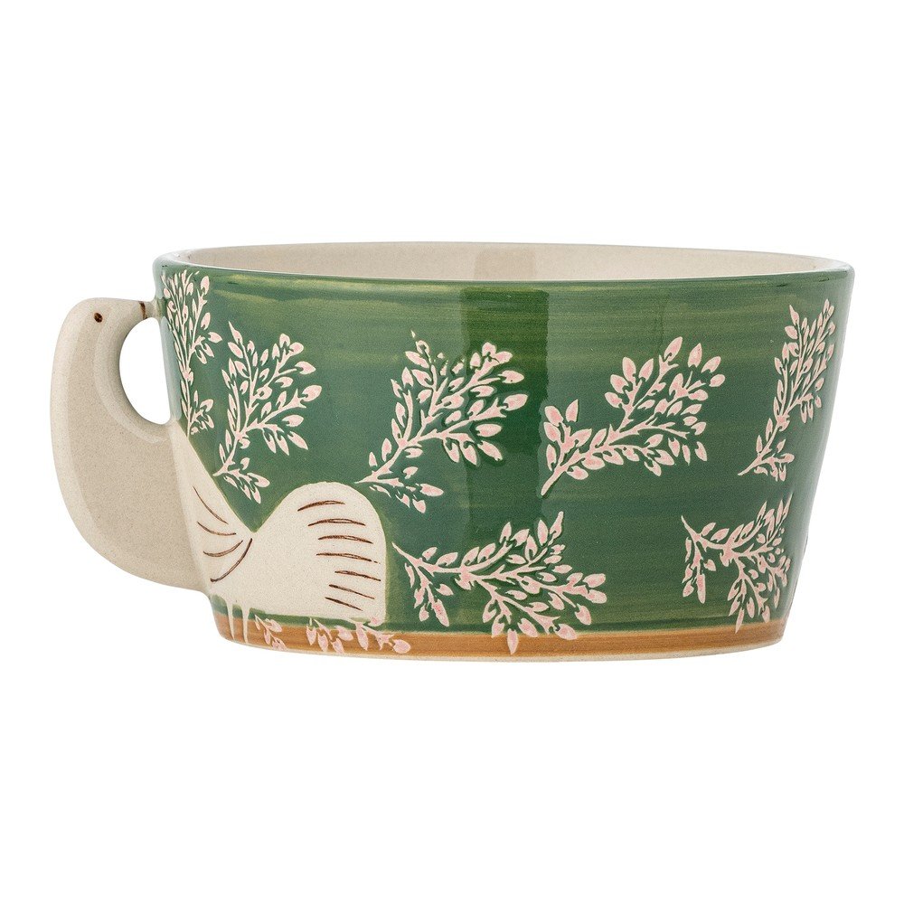 Zelená kameninová polievková miska 460 ml Hezha – Bloomingville