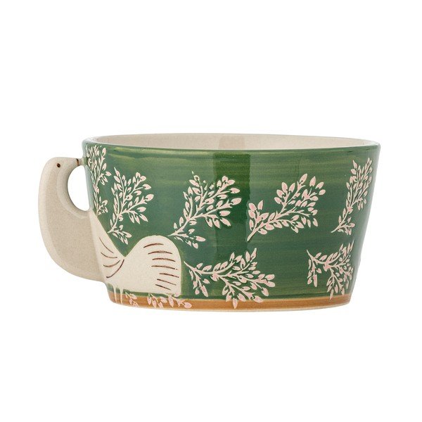 Zelená kameninová polievková miska 460 ml Hezha – Bloomingville