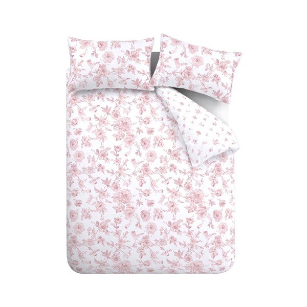 Ružové obliečky na jednolôžko 135x200 cm Mirabelle – Catherine Lansfield