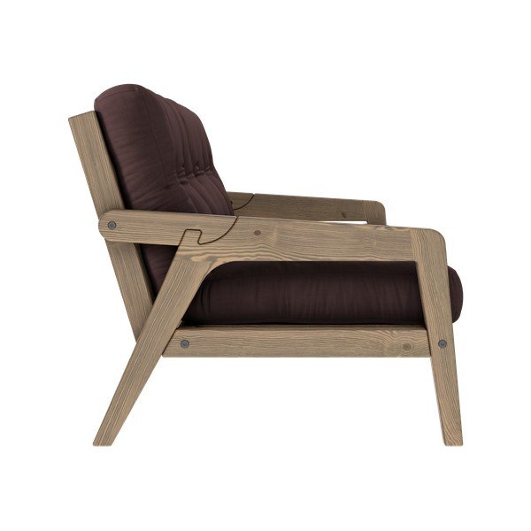 Hnedá rozkladacia pohovka 204 cm Grab - Karup Design-image-4