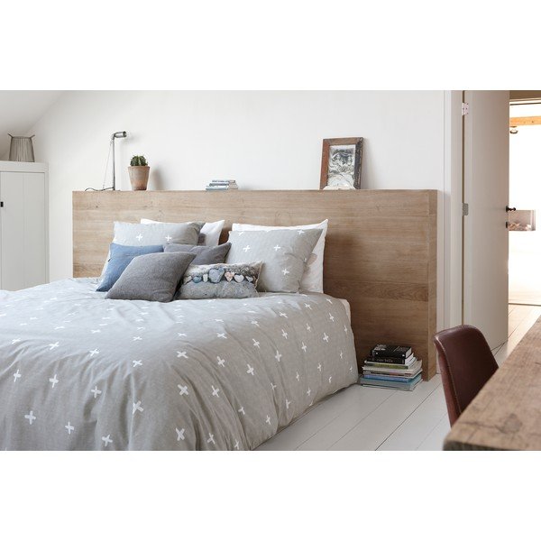 Béžovosivé bavlnené obliečky na dvojlôžko Walra Jentellei, 200 × 220 cm-image-2