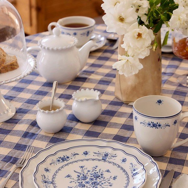 Biela kameninová kanvica na čaj so sitkom 500 ml Pearl – Costa Nova-image-2