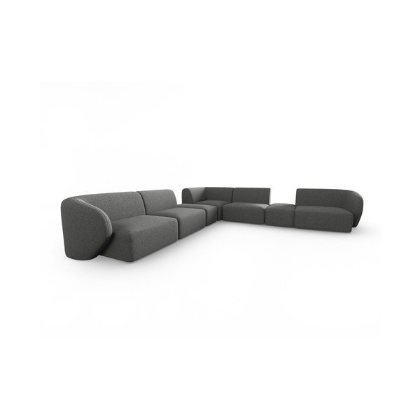 Sivá ženilková rohová pohovka Paolo – Milo Casa