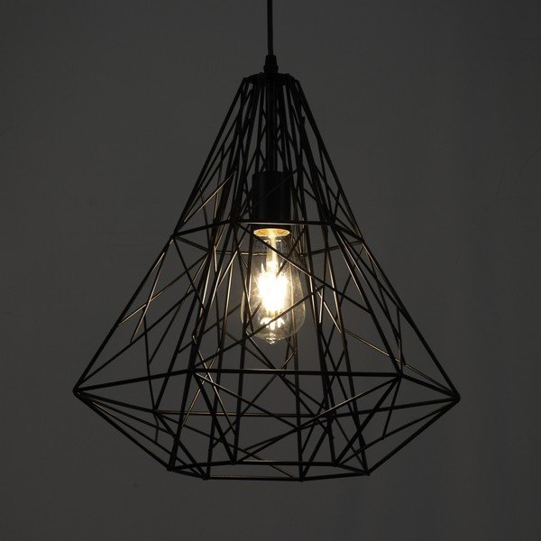 Čierne závesné svietidlo Tomasucci Diamond Black-image-1