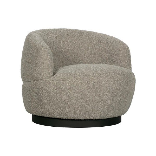 Svetlosivé otočné kreslo Wolly – WOOOD