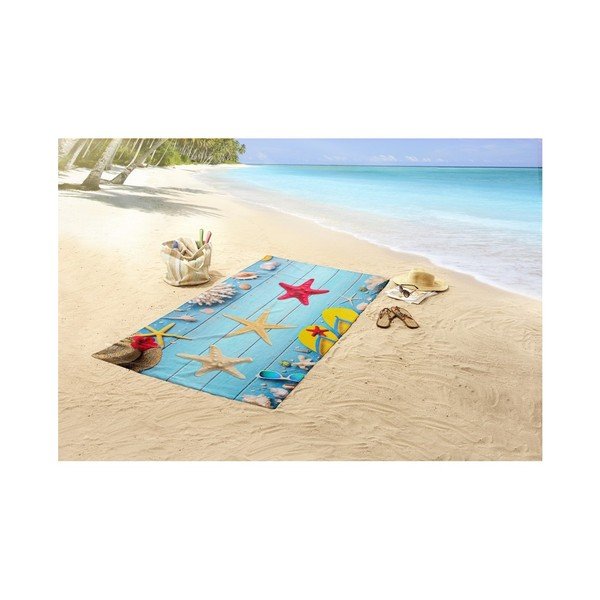 Plážová osuška s potlačou Good Morning Beachy, 100 x 180 cm-image-1