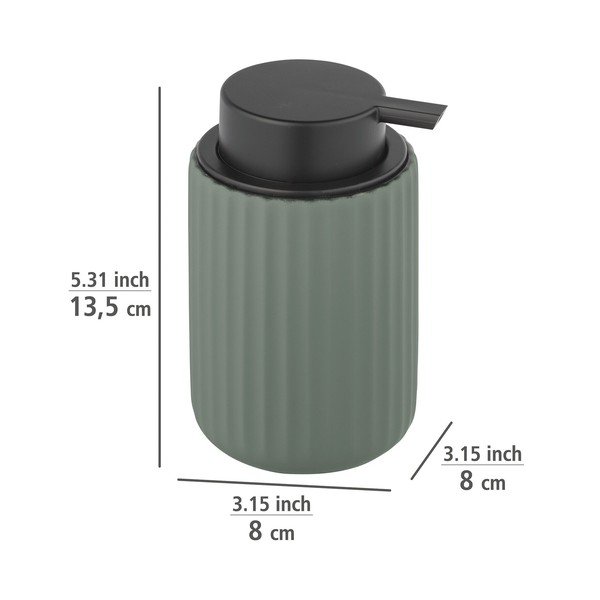 Zelený keramický dávkovač na mydlo Wenko Belluno-image-2