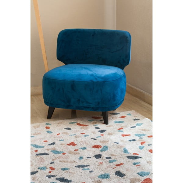 Krémový prateľný ručne tkaný bavlnený koberec 140x200 cm Terrazzo Marble – Lorena Canals-image-3