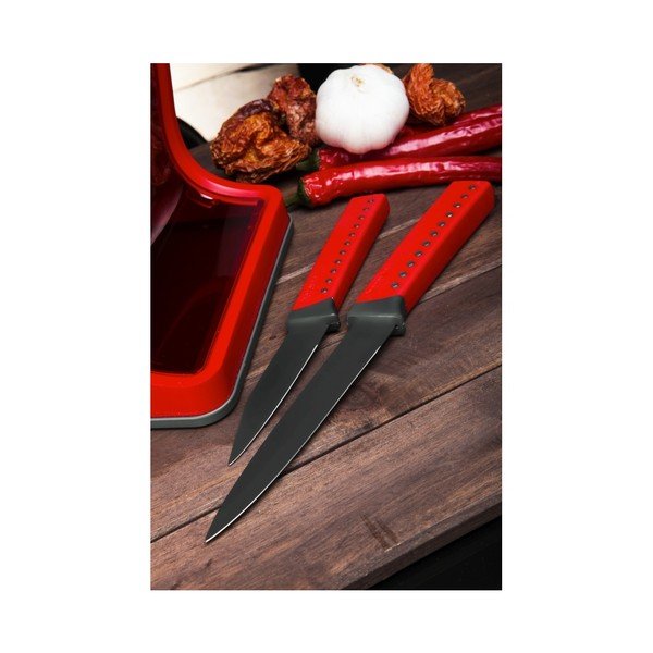 Set červeného bloku na nože a 5 nožov Red-image-4