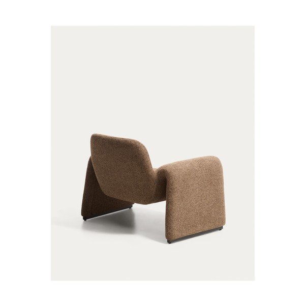 Hnedé ženilkové kreslo Melvia – Kave Home-image-3