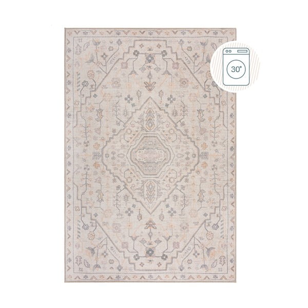 Krémový prateľný koberec 115x170 cm Teo Traditional – Flair Rugs