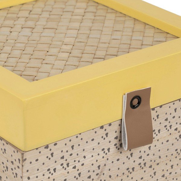 Dekoratívne slamené úložné boxy s vekom v súprave 2 ks Beezz - Jardin d'Ulysse-image-1