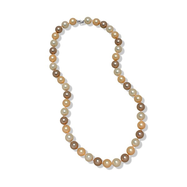 Béžový perlový náhrdelník Mara de Vida New Morning, dĺžka 60 cm