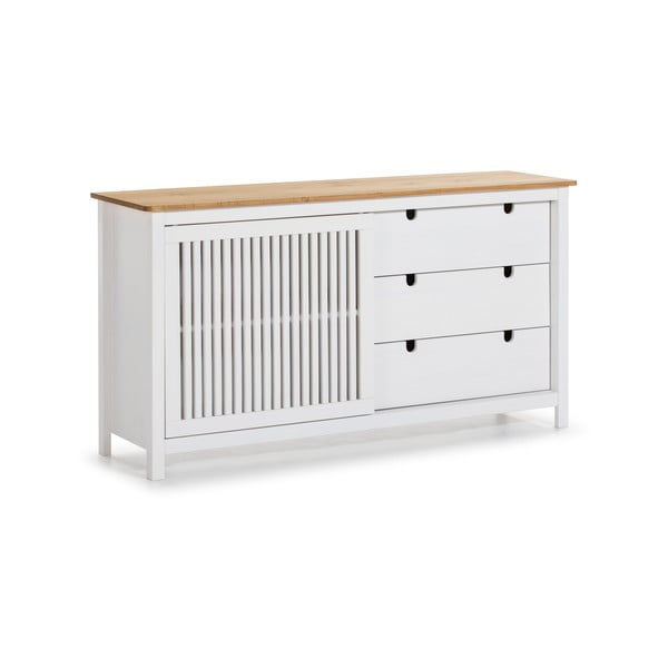 Biela drevená komoda Marckeric Bruna-image-2