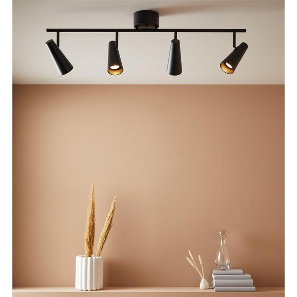 Čierne stropné svietidlo Markslöjd Crest, šírka 93,5 cm-image-1