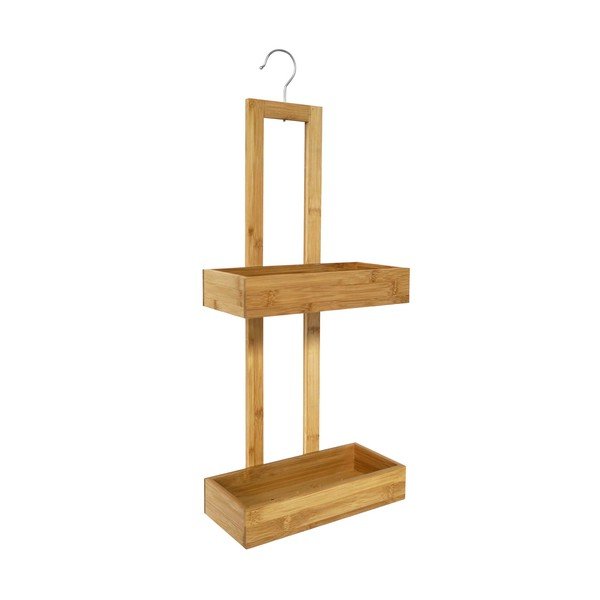 Závesná bambusová kúpeľňová polička v prírodnej farbe Hanoi – douceur d'intérieur-image-2