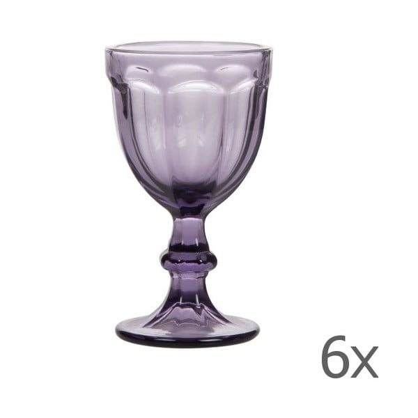 Sada 6 pohárov Calici Vino Purple