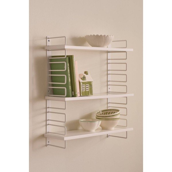 Biela poschodová kovová polica 54 cm Iseo – Ellos Home-image-1
