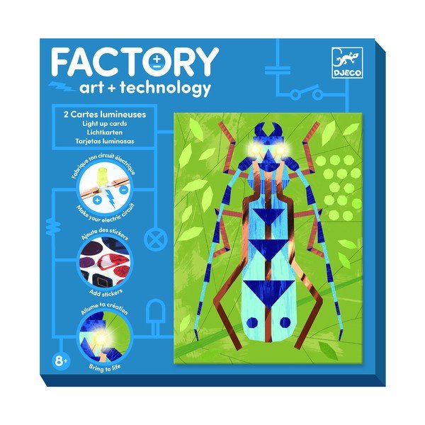 Sada 3 svetielkujúcich obrázkov Djeco Insectarium-image-1