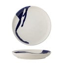 Bielo-modrý tanier z kameniny ø 27 cm Okayama – Bloomingville