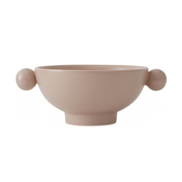 Svetloružová porcelánová servírovacia miska Inka – OYOY Living Design