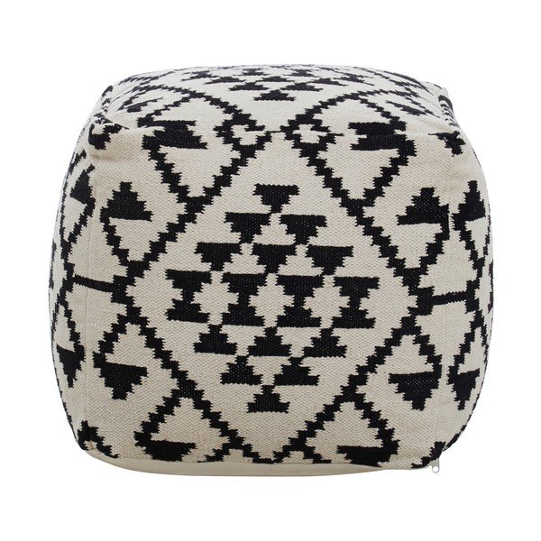 Čierno-biely taburet Cefena – Premier Housewares-image-1