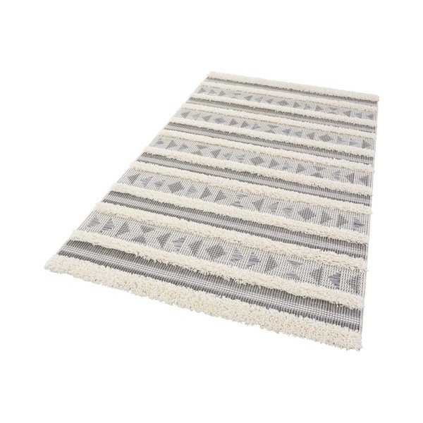 Sivý koberec Mint Rugs Handira Tribal Stripes, 155 × 230 cm-image-1