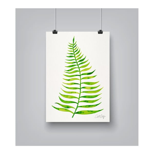 Plagát Americanflat Palm Leaf, 30 x 42 cm