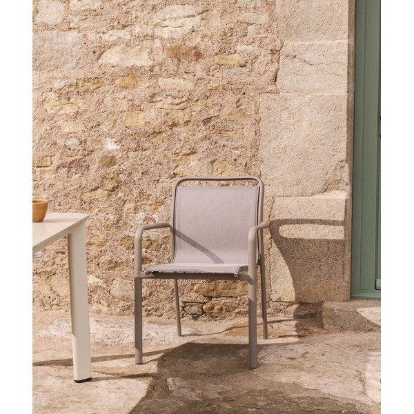 Taupe záhradná stolička Luri – Kave Home-image-2