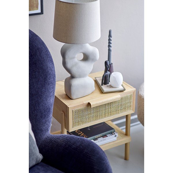 Nočný stolík v dekore borovice v prírodnej farbe Manon – Bloomingville-image-1