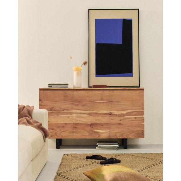 Komoda z masívu akácie v prírodnej farbe 150x88x40 cm Uxue – Kave Home-image-1