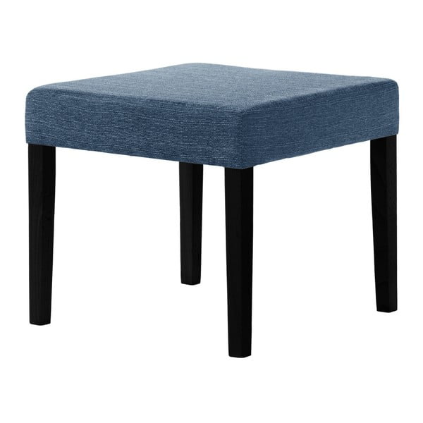 Denimová modrá stolička s čiernymi nohami Ted Lapidus Maison Pétale
