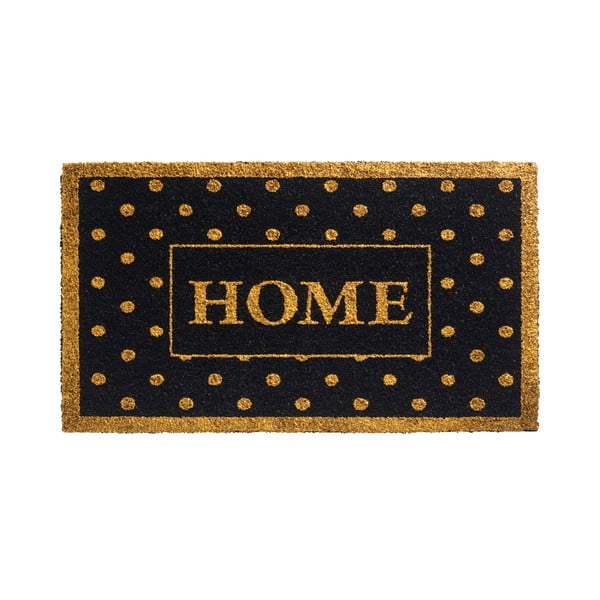 Zlato-čierna rohožka Hamat Home Dots, 40 x 70 cm