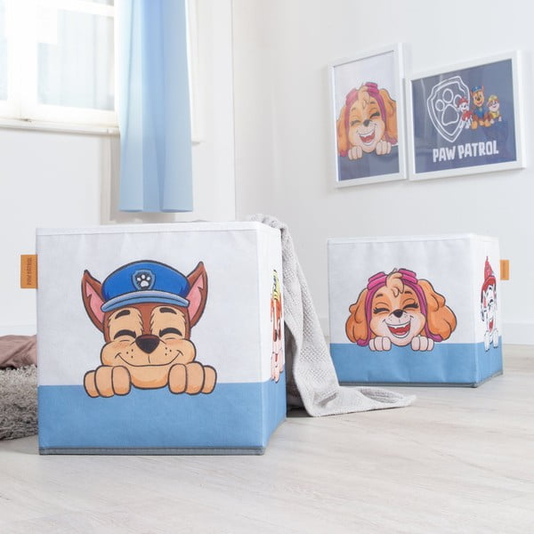Látkové detské organizéry na hračky v súprava 2 ks 27x27x27 cm Paw Patrol – Roba-image-1