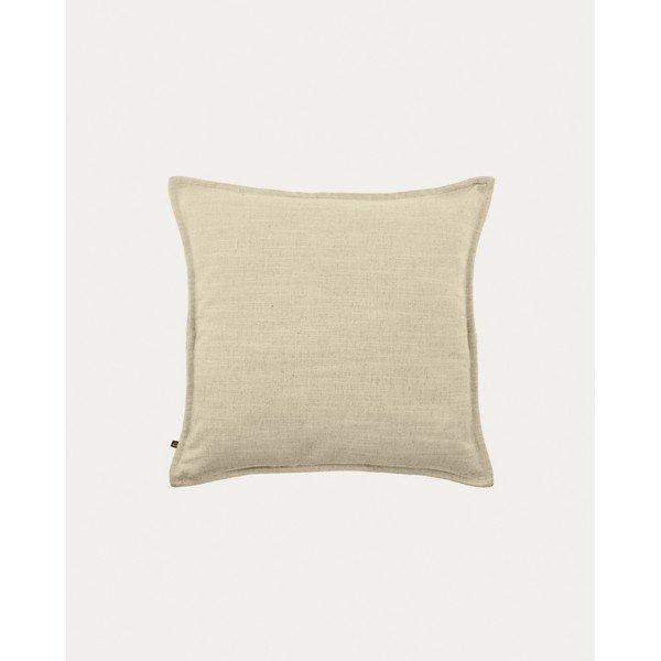 Obliečka na vankúš s prímesou ľanu 45x45 cm Blok – Kave Home-image-2