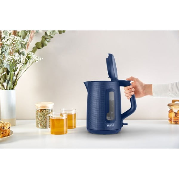 Tmavomodrá plastová rýchlovarná kanvica 1,7 l KO2M0410 – Tefal-image-2