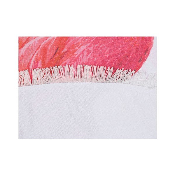 Farebná plážová osuška zo 100% bavlny Flamingos, ⌀ 150 cm-image-1