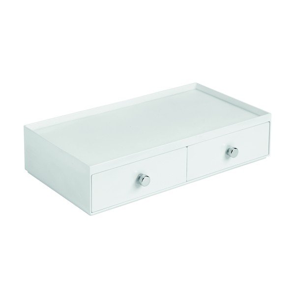 Biely organizér s dvomi zásuvkami iDesign Drawer-image-1