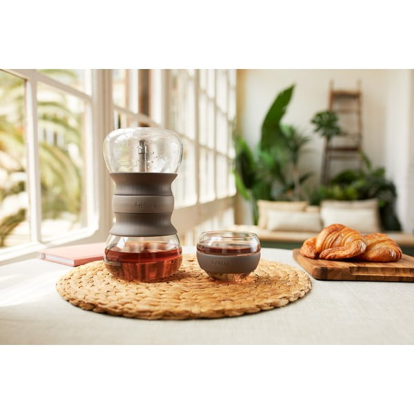 Svetlohnedá sklenená kanvica na čaj so sitkom 500 ml – Lékué-image-2