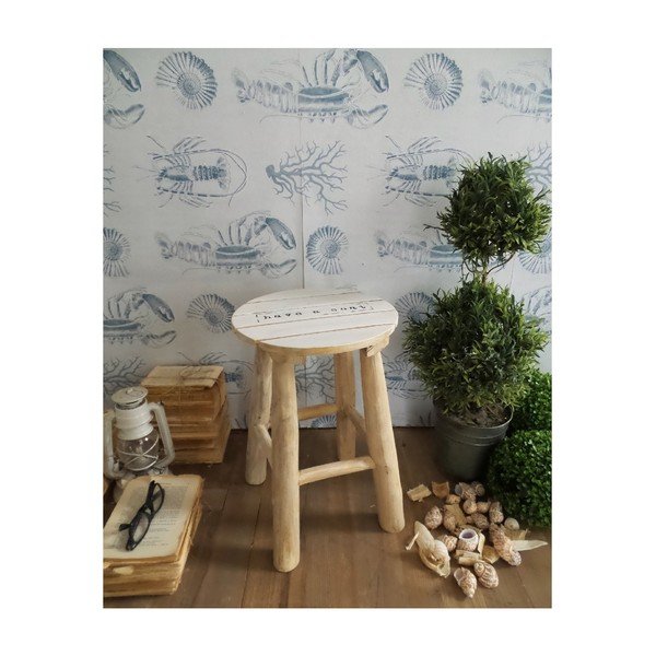 Stolička z teakového dreva Orchidea Milano, výška 45 cm