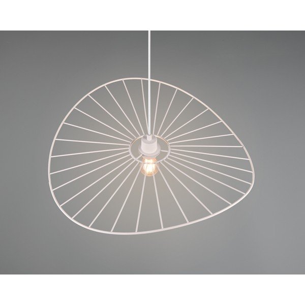 Biele závesné svietidlo ø 60 cm Chapeau – Reality-image-2