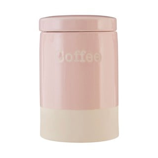 Ružová kameninová dóza na kávu Premier Housewares, 616 ml
