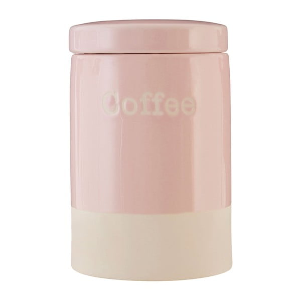 Ružová kameninová dóza na kávu Premier Housewares, 616 ml