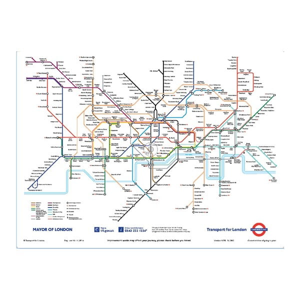 Veľkoformátová tapeta Londýnské metro, 158x232 cm 